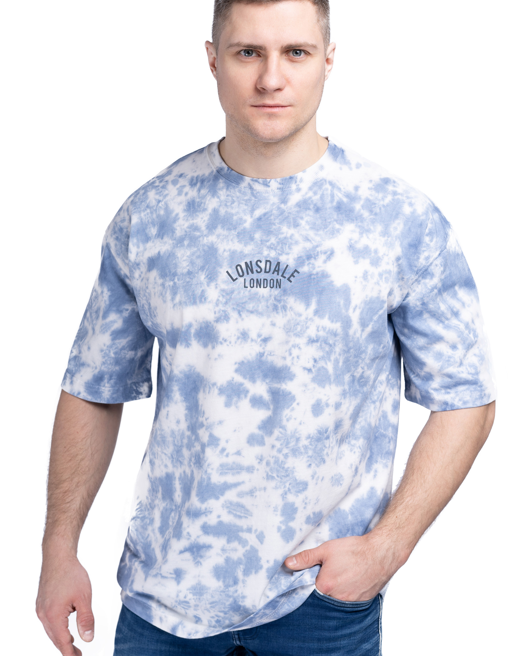 Lonsdale Unisex Oversized Batik T-Shirt Whaligoe - Herren T-Shirt -  Lonsdale London