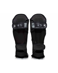Fairtex X Booster Instep-, and shinguards in black 4
