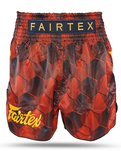 Fairtex X Booster Thaiboxing Trunks Red Checks