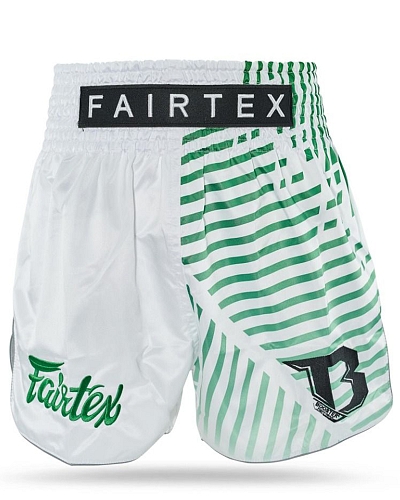 Fairtex X Booster thaiboks shorts Racer White